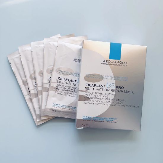 Picture of LA ROCHE-POSAY Cicaplast B5 PRO Multi-Action Repair Mask - ( 5 Sheets) 1 box